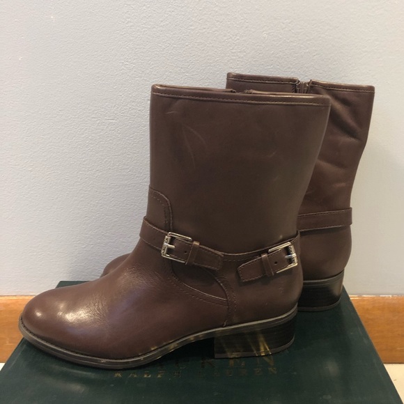 Ralph Lauren Mesi Brown ankle boots - Picture 2 of 6